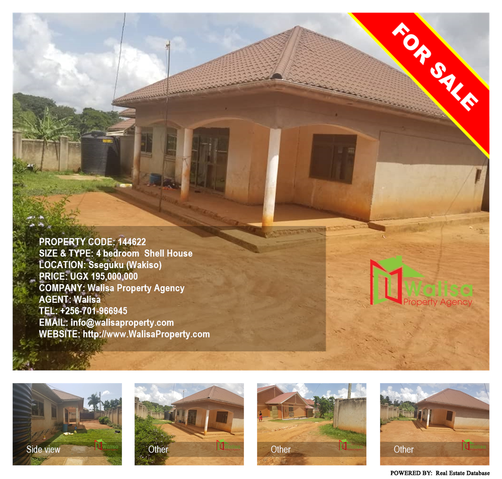4 bedroom Shell House  for sale in Seguku Wakiso Uganda, code: 144622