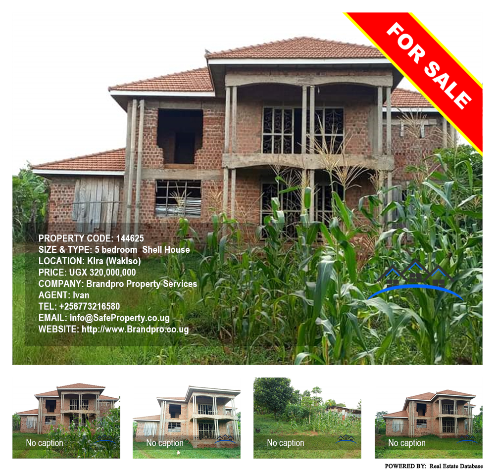 5 bedroom Shell House  for sale in Kira Wakiso Uganda, code: 144625