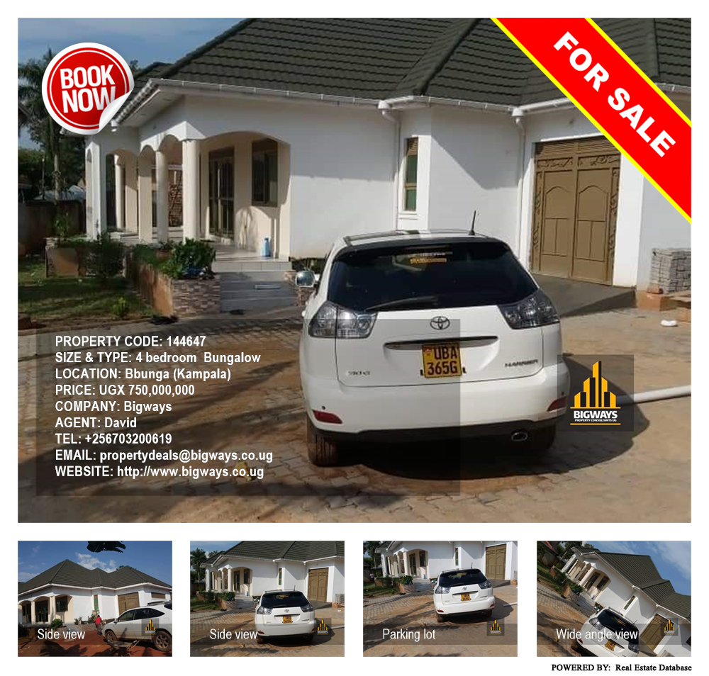 4 bedroom Bungalow  for sale in Bbunga Kampala Uganda, code: 144647