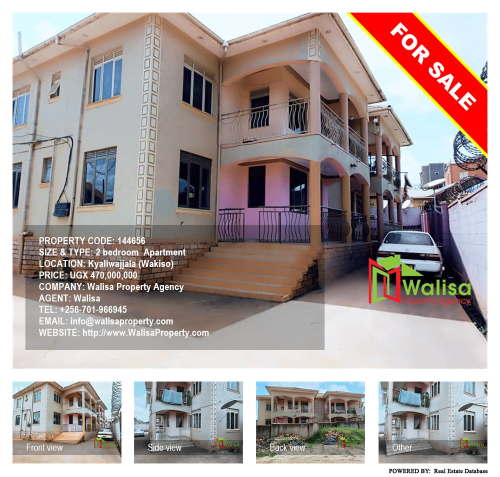 2 bedroom Apartment  for sale in Kyaliwajjala Wakiso Uganda, code: 144656
