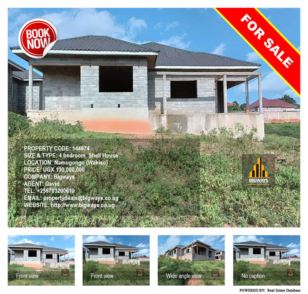 4 bedroom Shell House  for sale in Namugongo Wakiso Uganda, code: 144674
