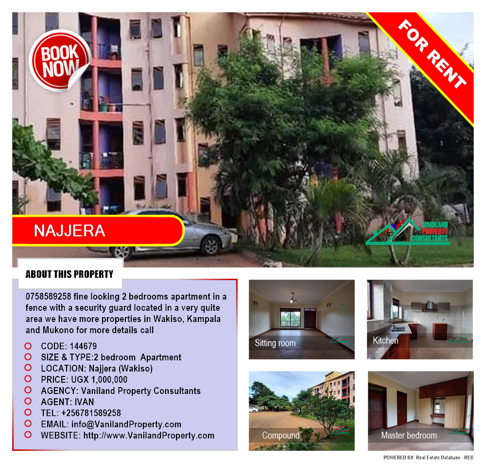 2 bedroom Apartment  for rent in Najjera Wakiso Uganda, code: 144679