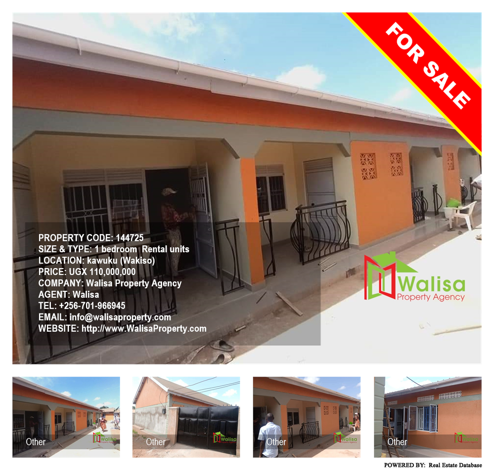 1 bedroom Rental units  for sale in Kawuku Wakiso Uganda, code: 144725