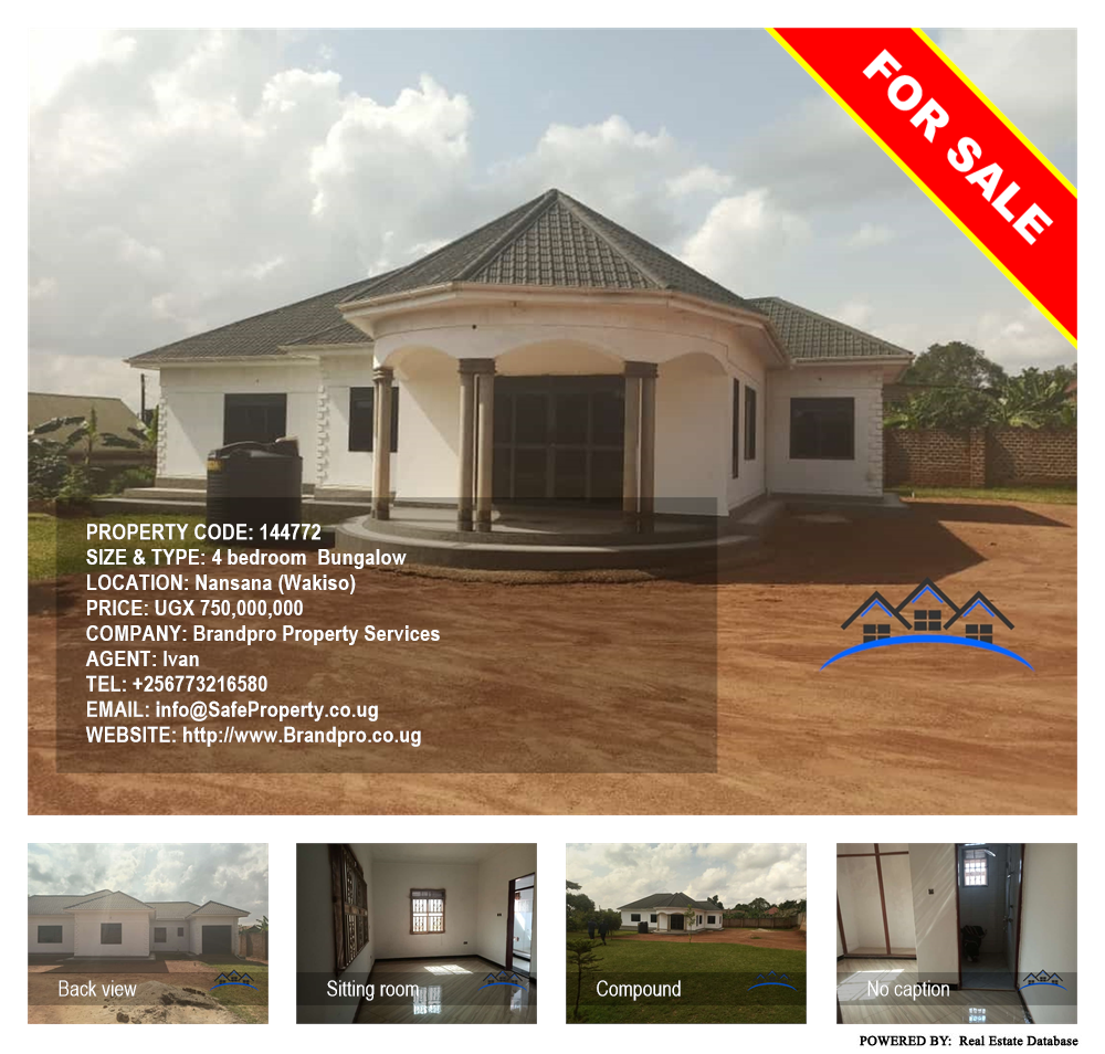 4 bedroom Bungalow  for sale in Nansana Wakiso Uganda, code: 144772