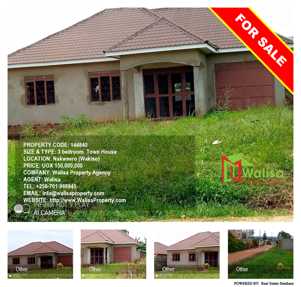 3 bedroom Town House  for sale in Nakweelo Wakiso Uganda, code: 144840