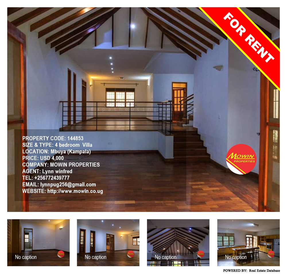 4 bedroom Villa  for rent in Mbuya Kampala Uganda, code: 144853