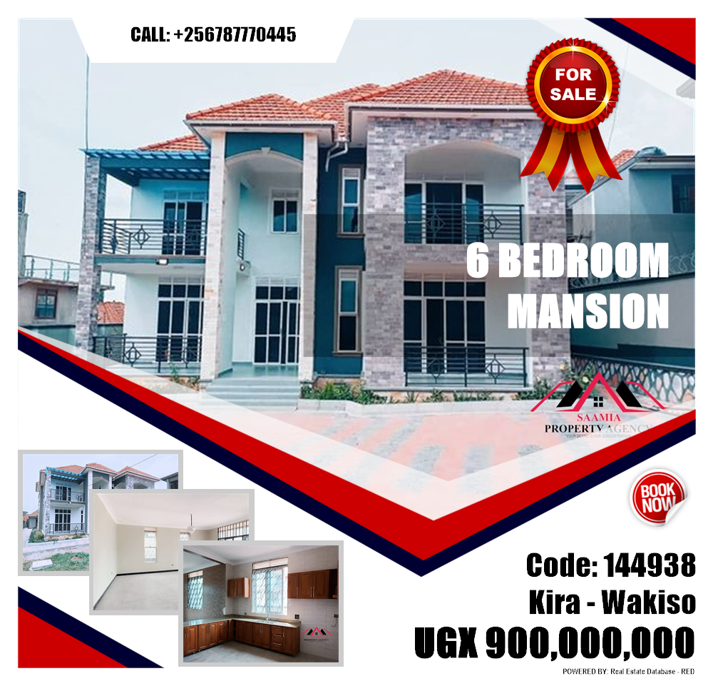 6 bedroom Mansion  for sale in Kira Wakiso Uganda, code: 144938