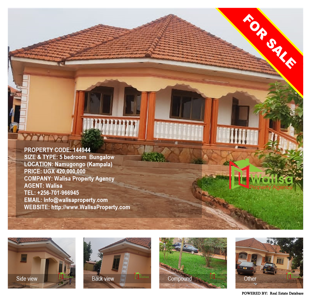 5 bedroom Bungalow  for sale in Namugongo Kampala Uganda, code: 144944
