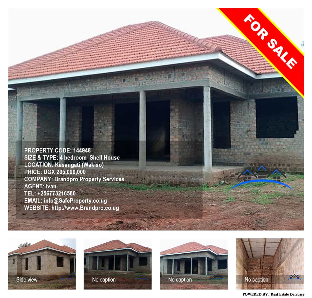 4 bedroom Shell House  for sale in Kasangati Wakiso Uganda, code: 144948