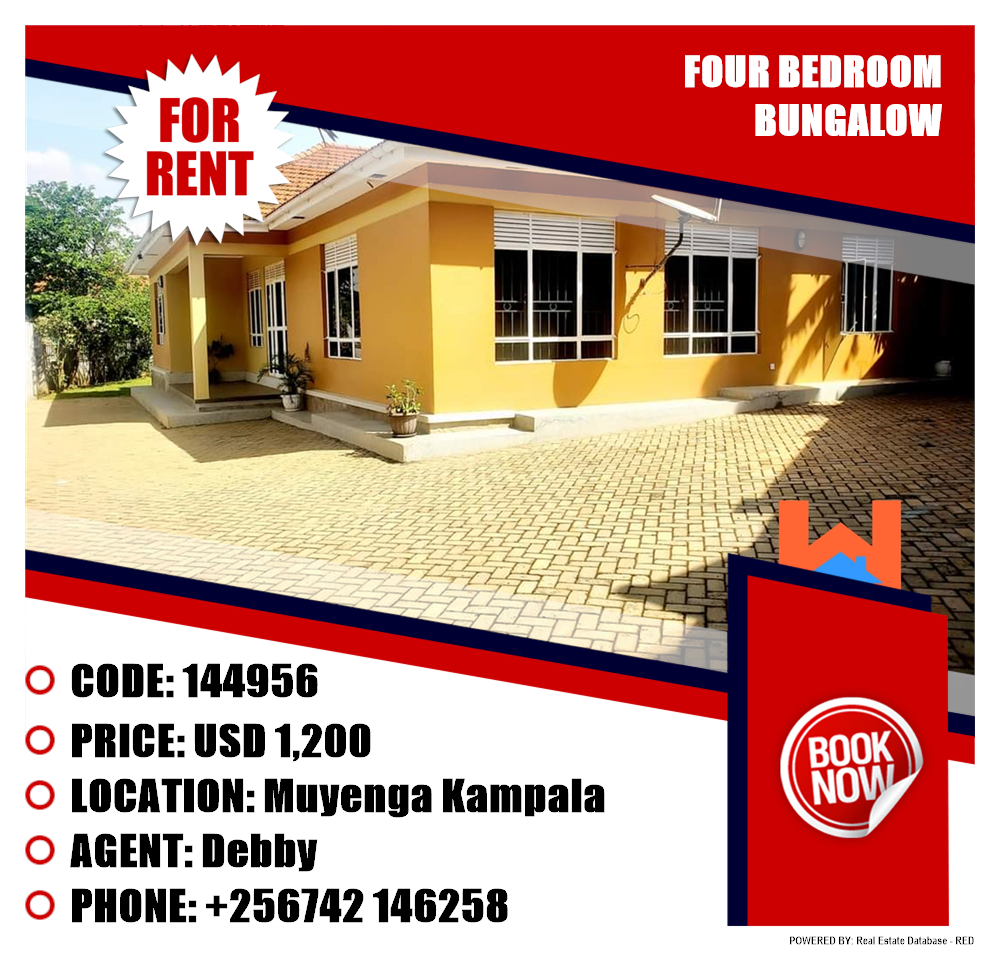 4 bedroom Bungalow  for rent in Muyenga Kampala Uganda, code: 144956