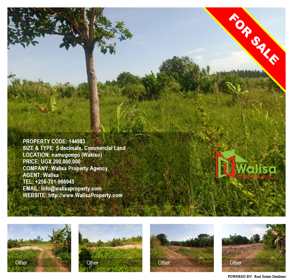 Commercial Land  for sale in Namugongo Wakiso Uganda, code: 144983