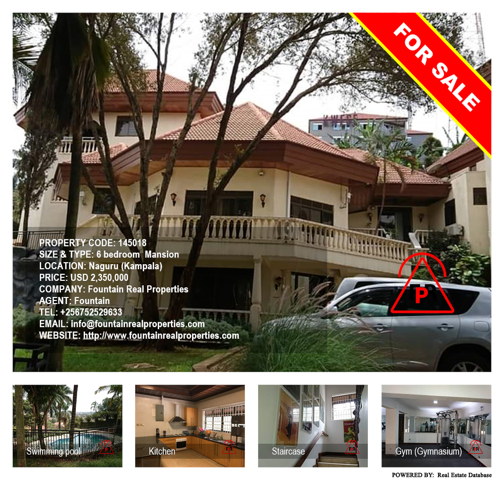 6 bedroom Mansion  for sale in Naguru Kampala Uganda, code: 145018