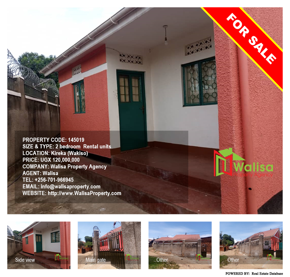 2 bedroom Rental units  for sale in Kireka Wakiso Uganda, code: 145019
