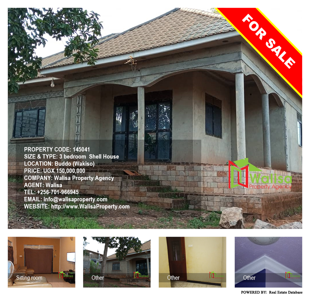 3 bedroom Shell House  for sale in Buddo Wakiso Uganda, code: 145041