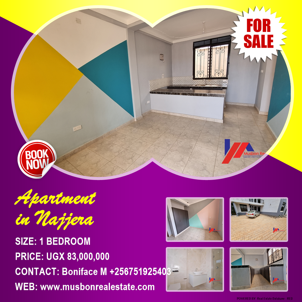 1 bedroom Apartment  for sale in Najjera Kampala Uganda, code: 145047