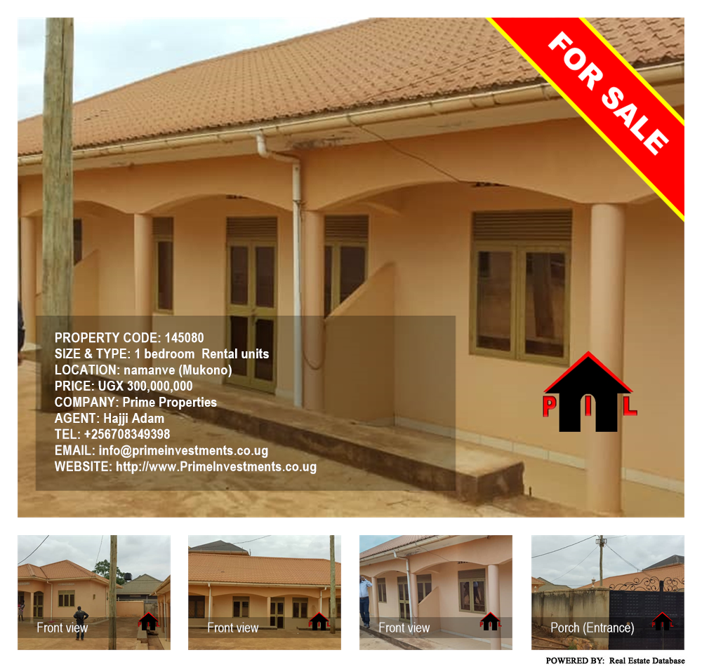 1 bedroom Rental units  for sale in Namanve Mukono Uganda, code: 145080