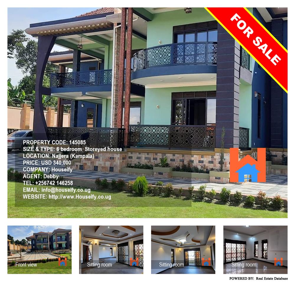 6 bedroom Storeyed house  for sale in Najjera Kampala Uganda, code: 145085