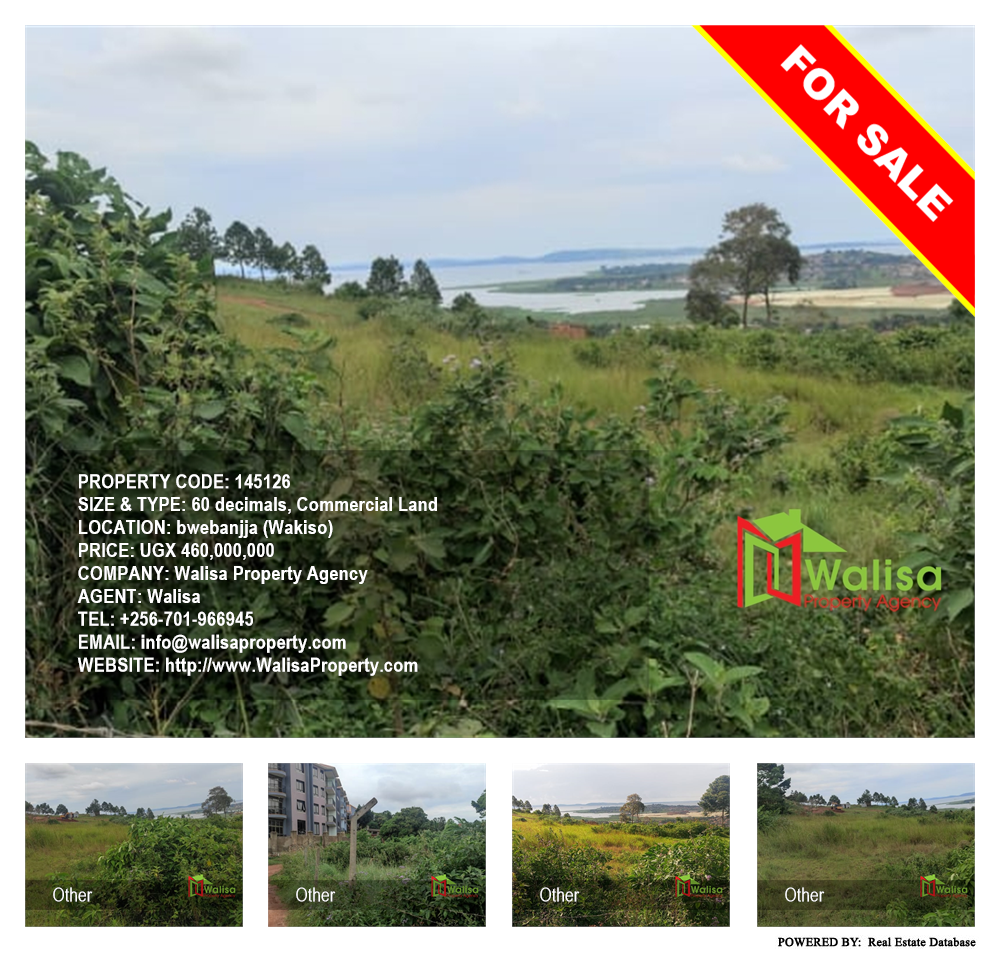 Commercial Land  for sale in Bwebajja Wakiso Uganda, code: 145126