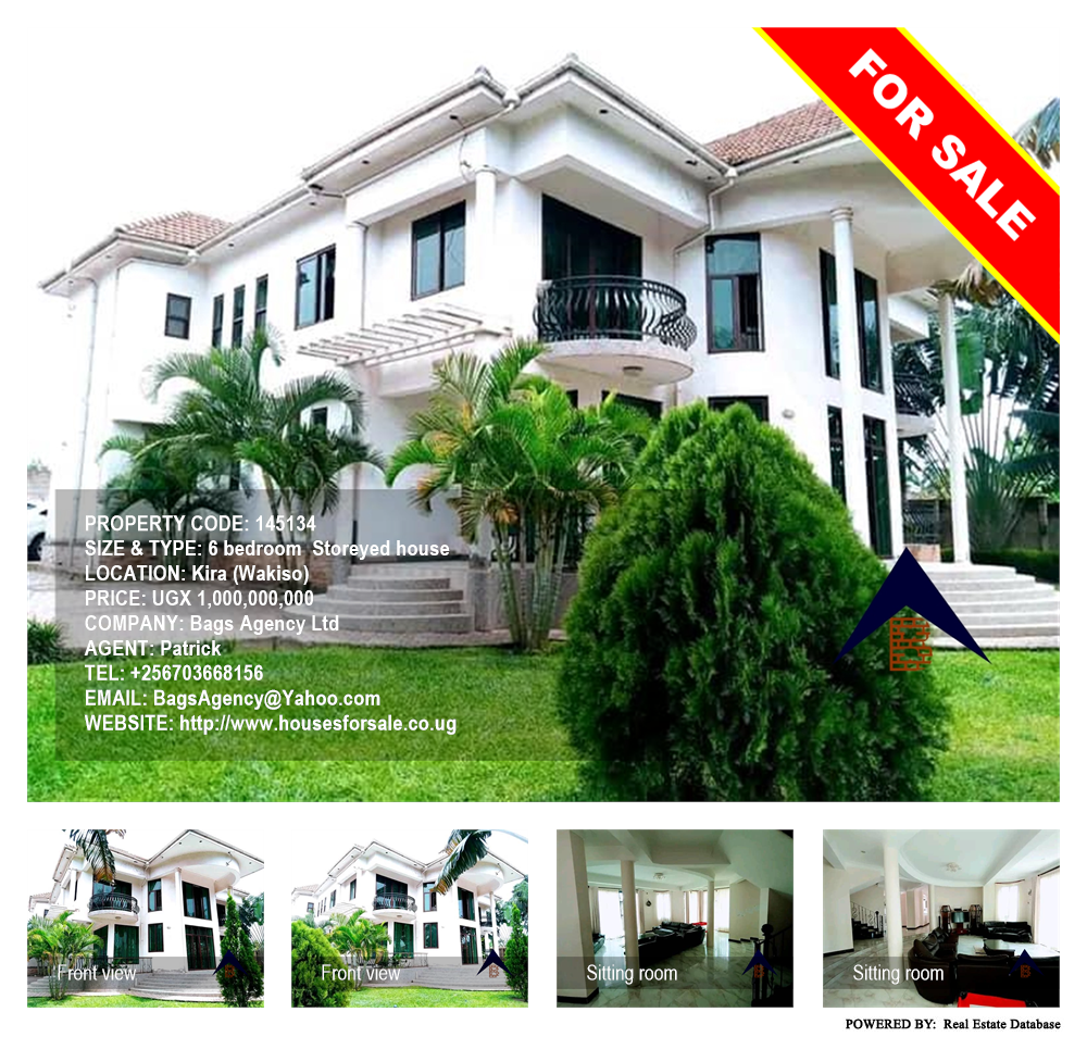 6 bedroom Storeyed house  for sale in Kira Wakiso Uganda, code: 145134