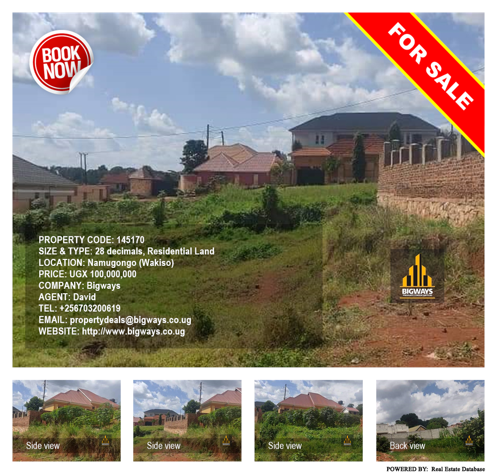 Residential Land  for sale in Namugongo Wakiso Uganda, code: 145170