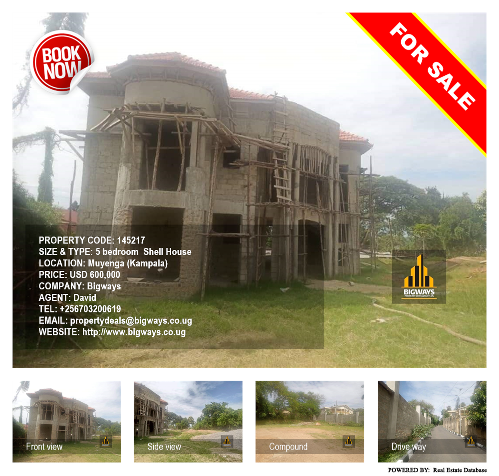 5 bedroom Shell House  for sale in Muyenga Kampala Uganda, code: 145217