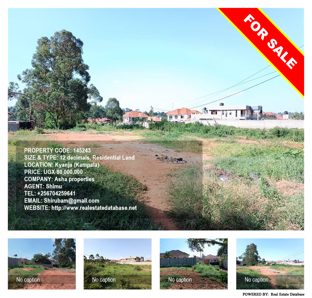 Residential Land  for sale in Kyanja Kampala Uganda, code: 145243