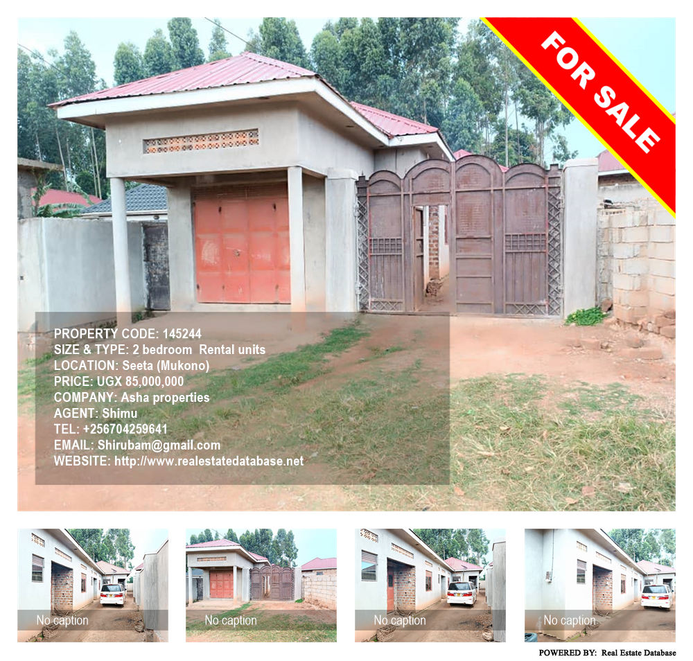 2 bedroom Rental units  for sale in Seeta Mukono Uganda, code: 145244