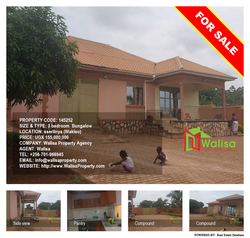 3 bedroom Bungalow  for sale in Sselinya Wakiso Uganda, code: 145252