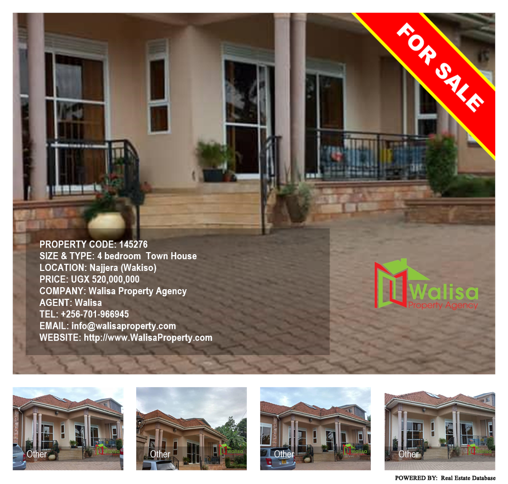 4 bedroom Town House  for sale in Najjera Wakiso Uganda, code: 145276