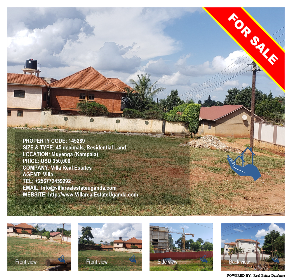 Residential Land  for sale in Muyenga Kampala Uganda, code: 145289