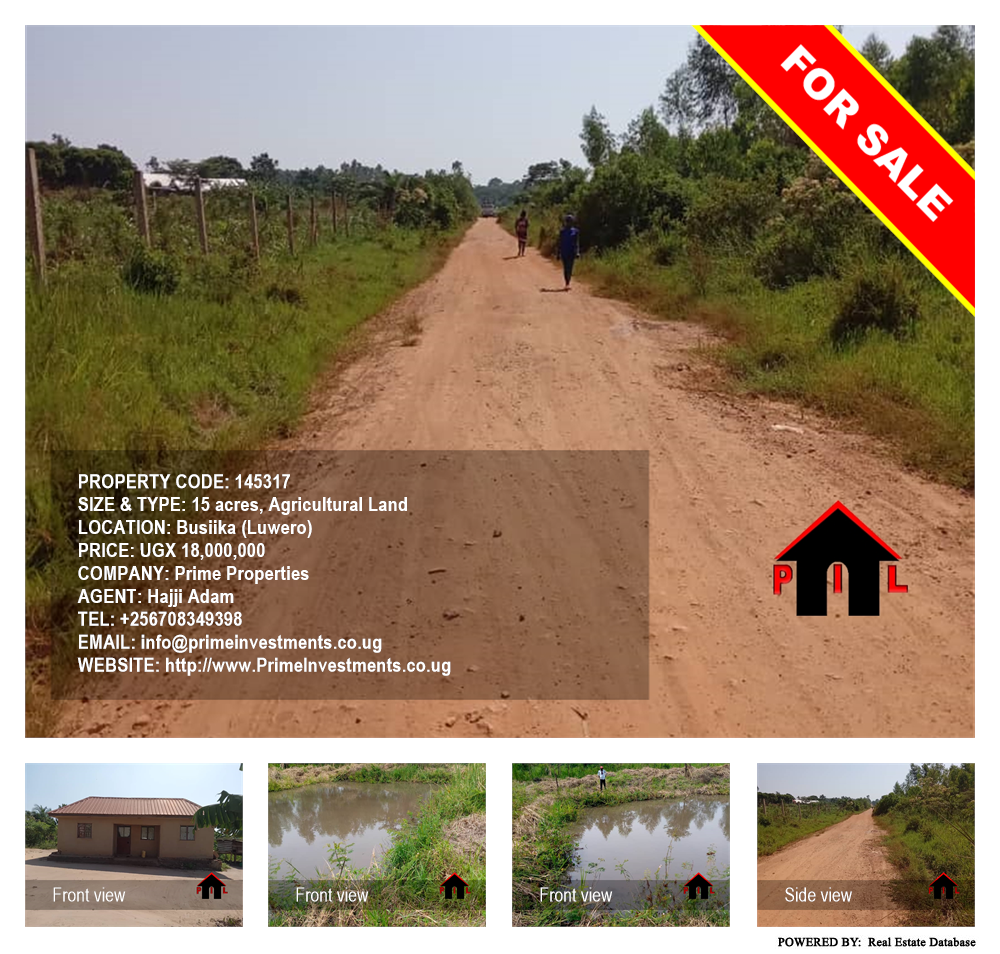 Agricultural Land  for sale in Busiika Luweero Uganda, code: 145317