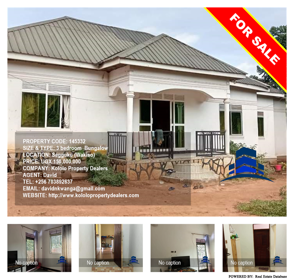 3 bedroom Bungalow  for sale in Seguku Wakiso Uganda, code: 145332