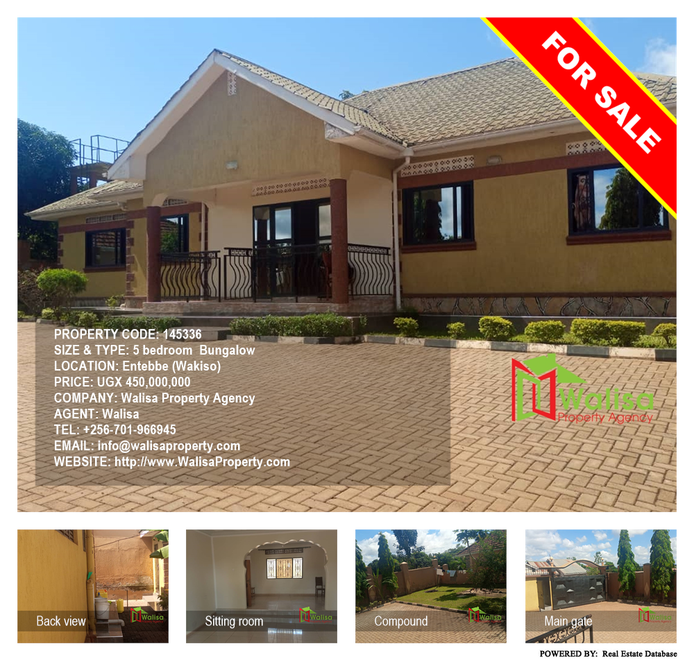 5 bedroom Bungalow  for sale in Entebbe Wakiso Uganda, code: 145336