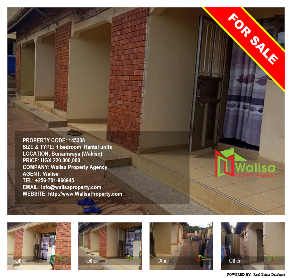 1 bedroom Rental units  for sale in Bunamwaaya Wakiso Uganda, code: 145338