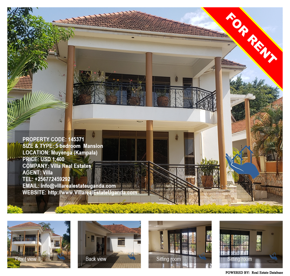5 bedroom Mansion  for rent in Muyenga Kampala Uganda, code: 145371