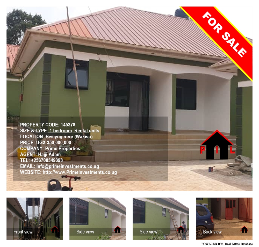 1 bedroom Rental units  for sale in Bweyogerere Wakiso Uganda, code: 145378