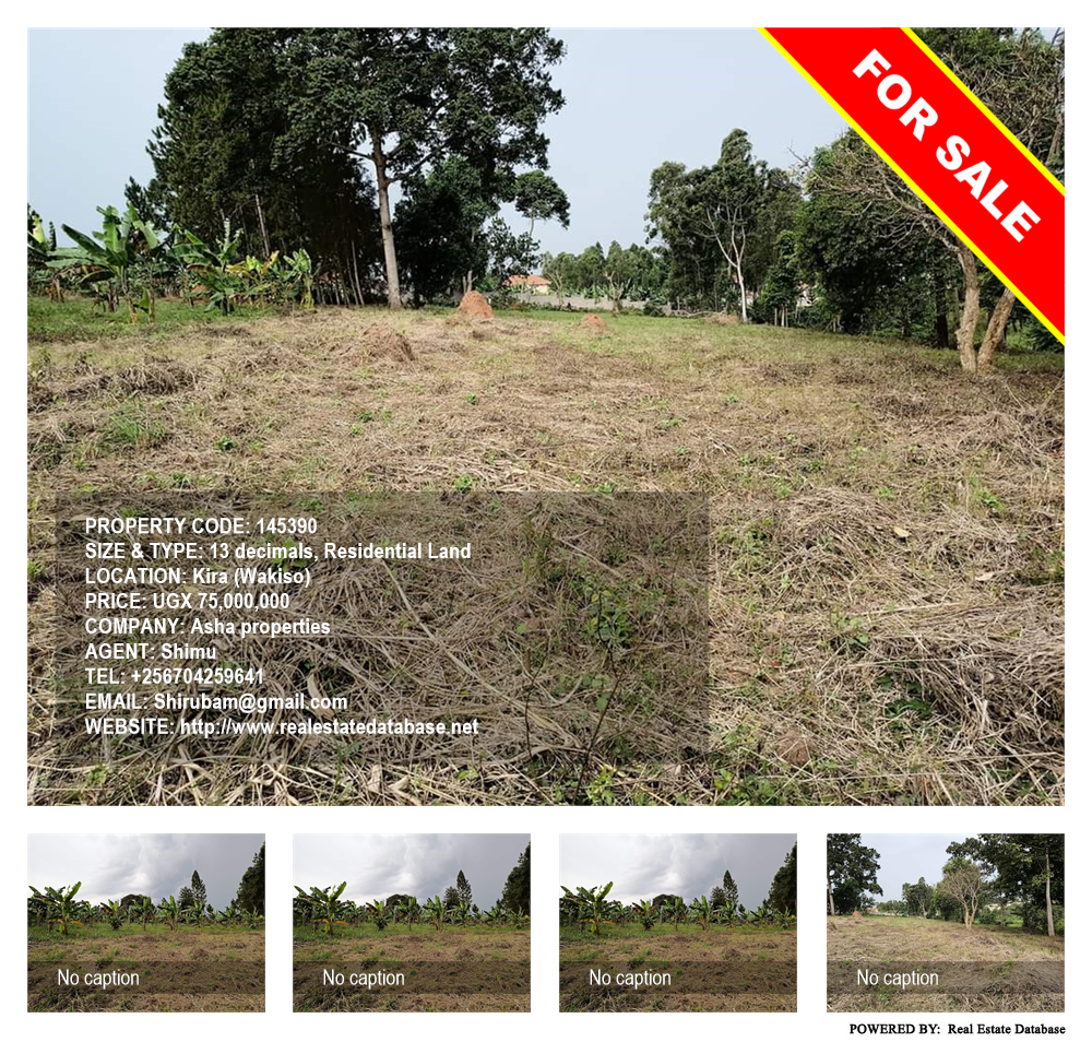 Residential Land  for sale in Kira Wakiso Uganda, code: 145390
