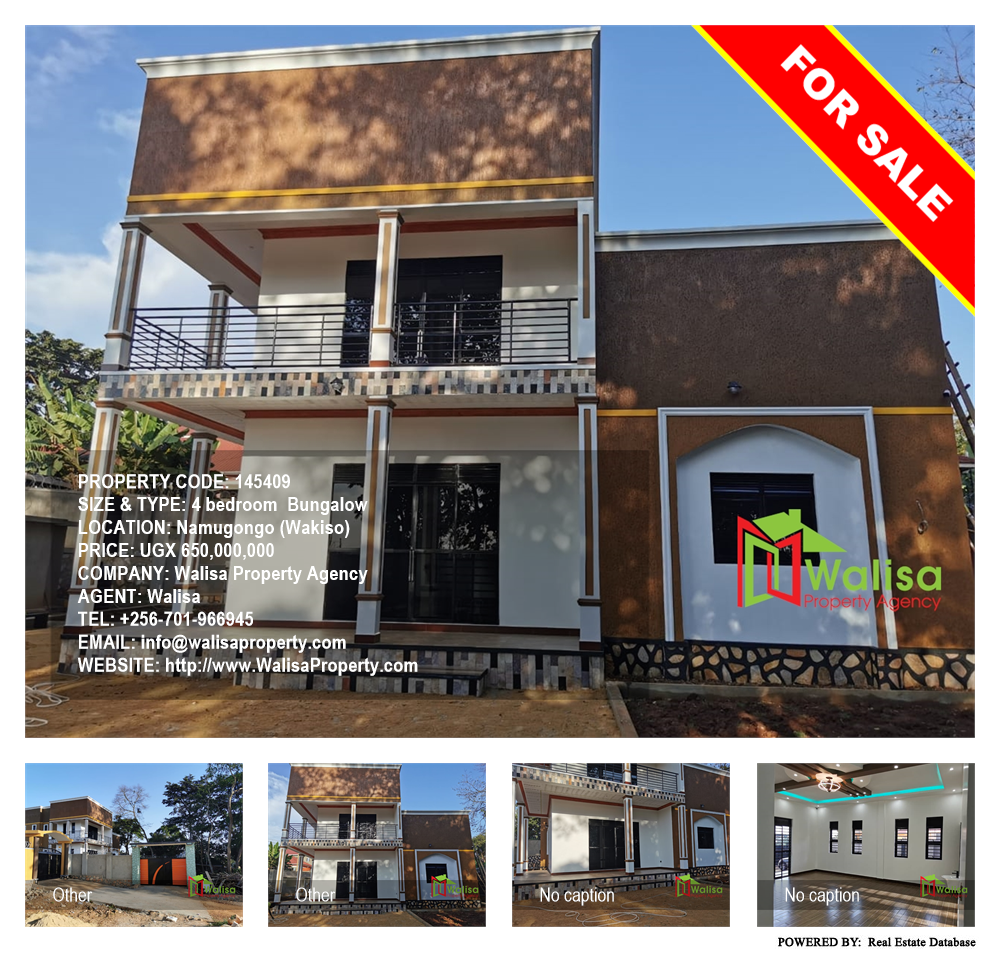 4 bedroom Bungalow  for sale in Namugongo Wakiso Uganda, code: 145409