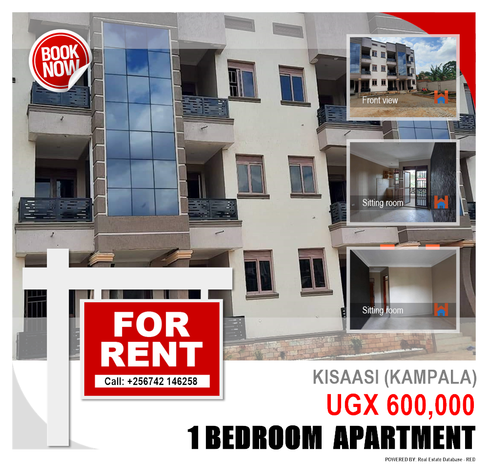 1 bedroom Apartment  for rent in Kisaasi Kampala Uganda, code: 145421