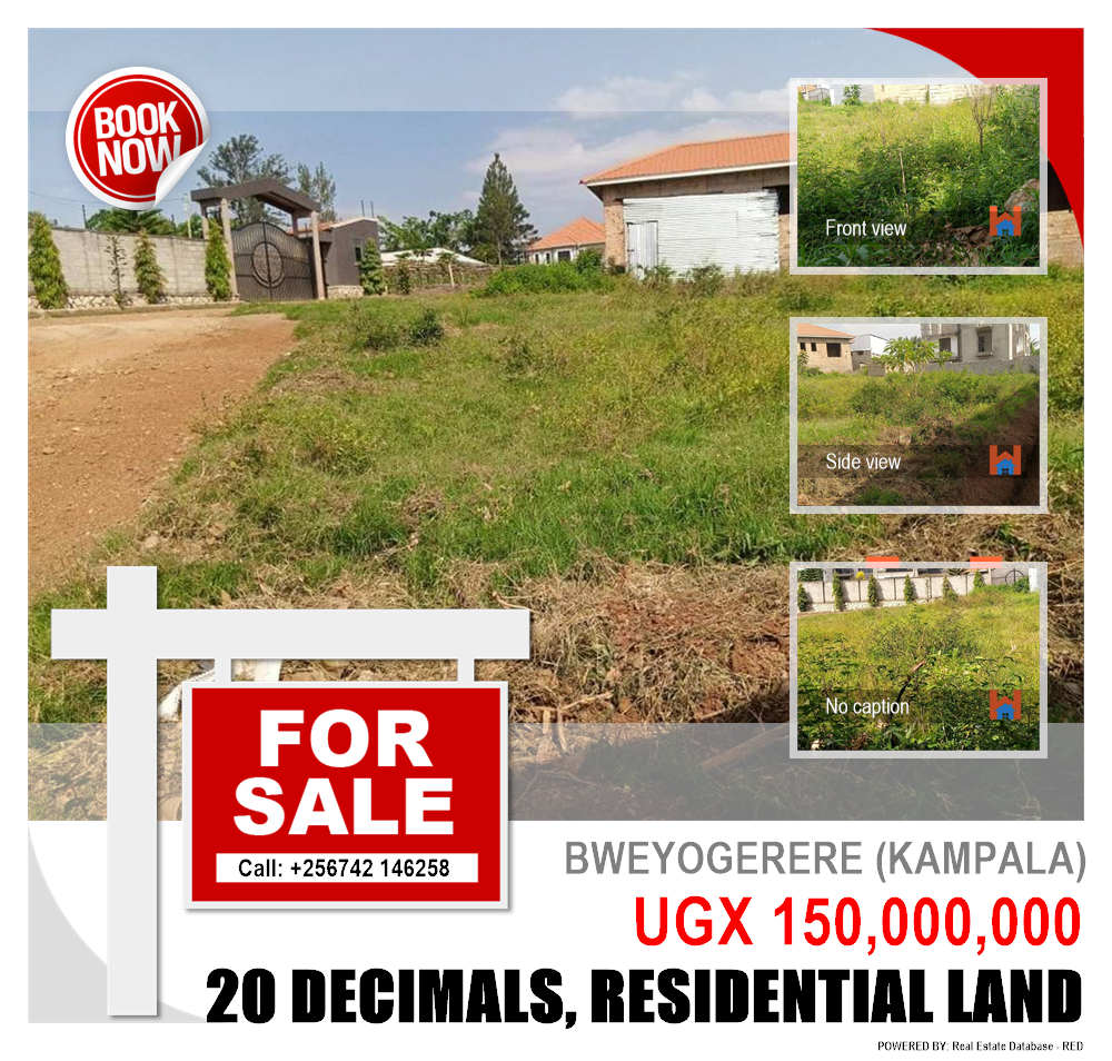 Residential Land  for sale in Bweyogerere Kampala Uganda, code: 145439