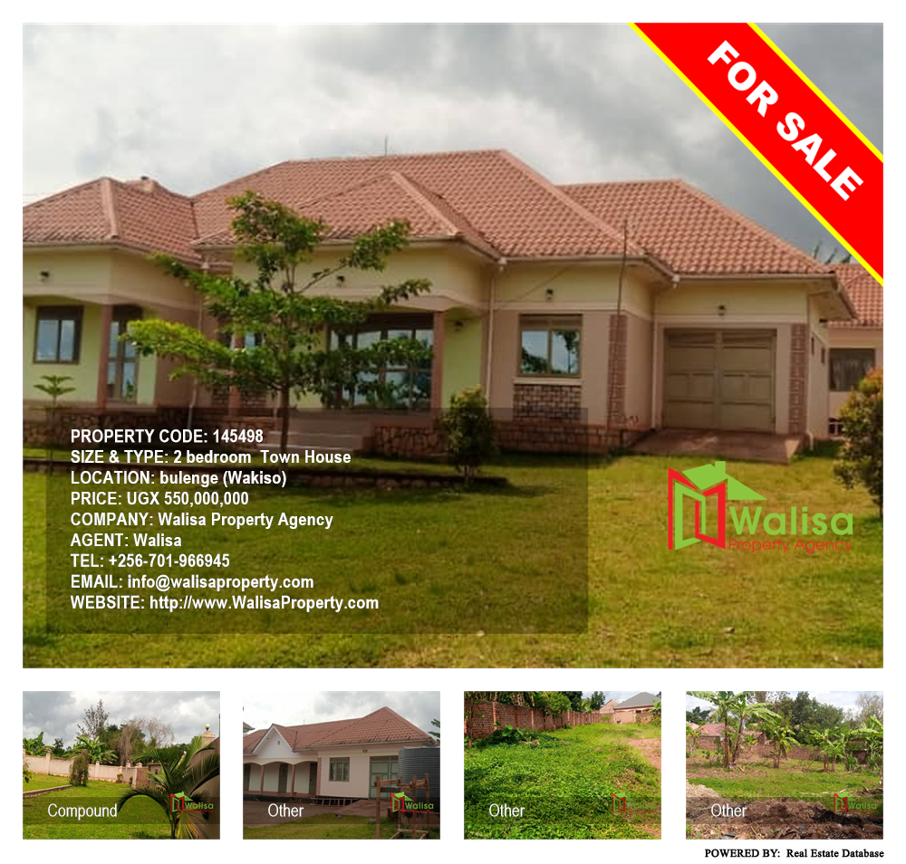 2 bedroom Town House  for sale in Bulenge Wakiso Uganda, code: 145498