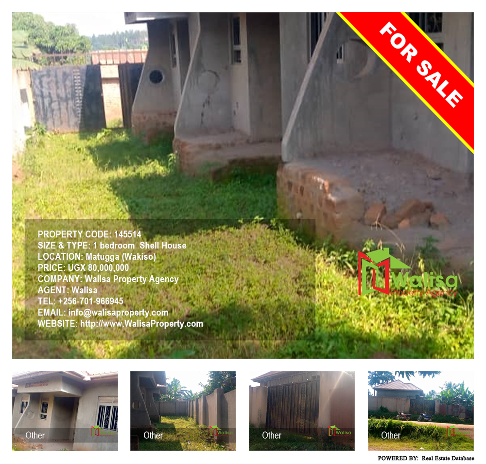 1 bedroom Shell House  for sale in Matugga Wakiso Uganda, code: 145514