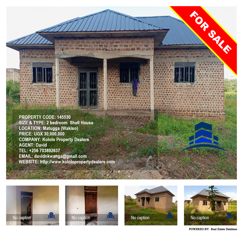 2 bedroom Shell House  for sale in Matugga Wakiso Uganda, code: 145530