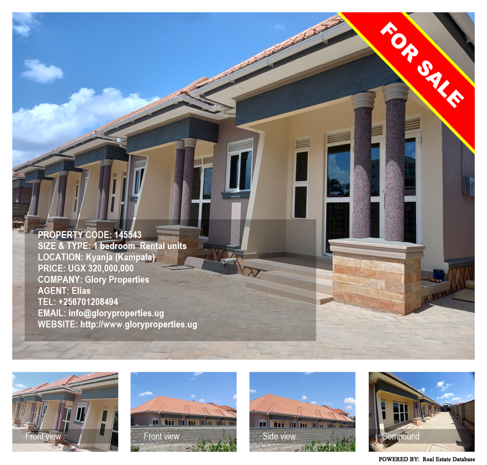 1 bedroom Rental units  for sale in Kyanja Kampala Uganda, code: 145543