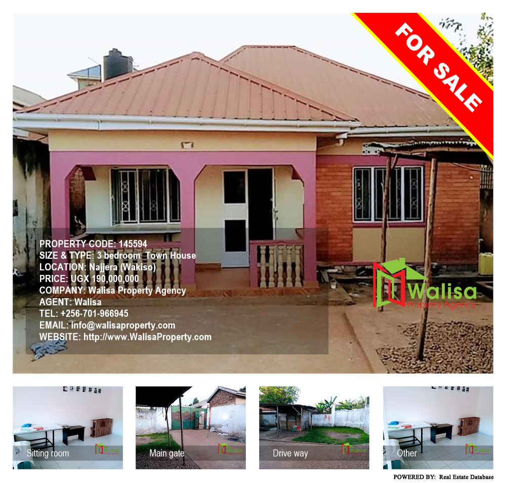 3 bedroom Town House  for sale in Najjera Wakiso Uganda, code: 145594