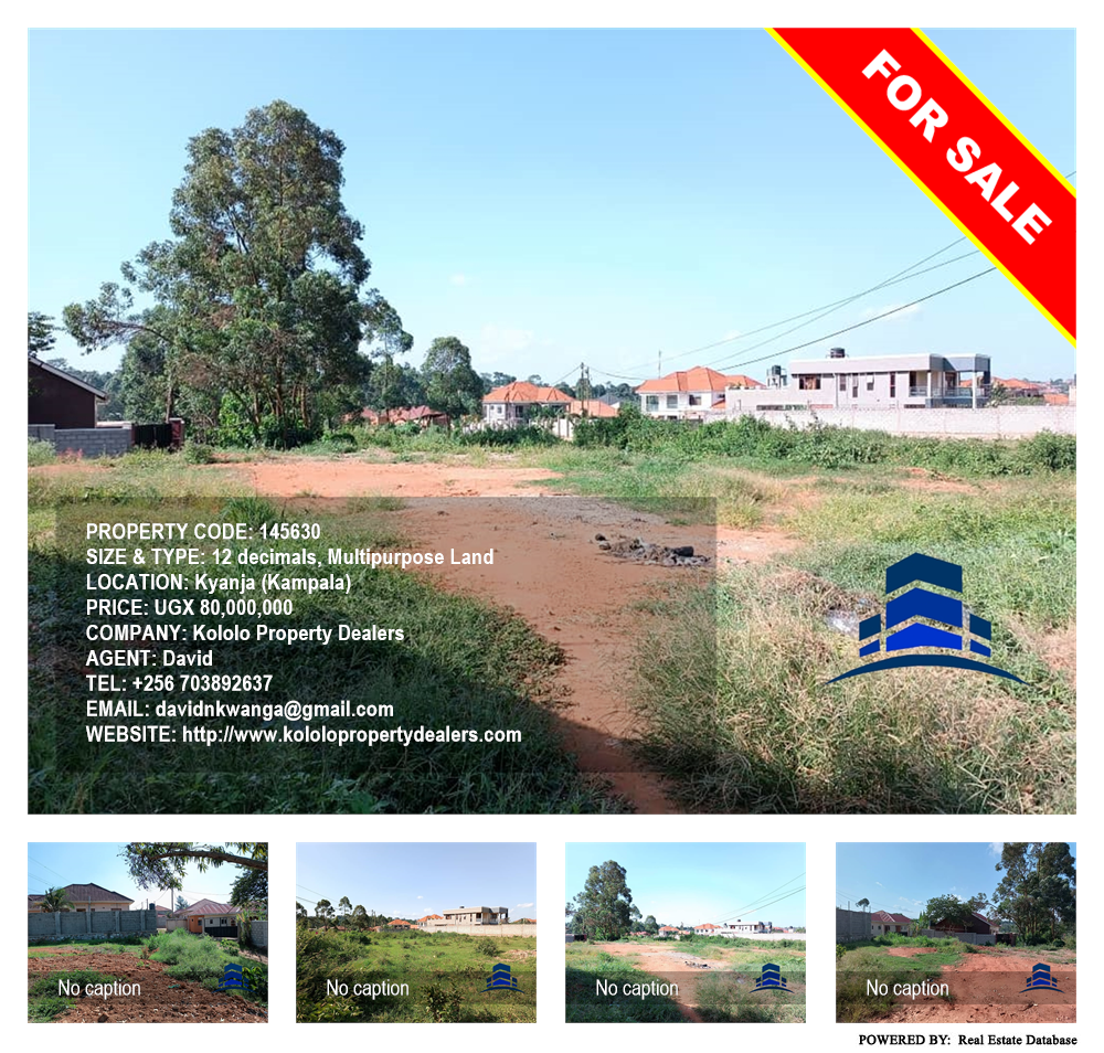 Multipurpose Land  for sale in Kyanja Kampala Uganda, code: 145630