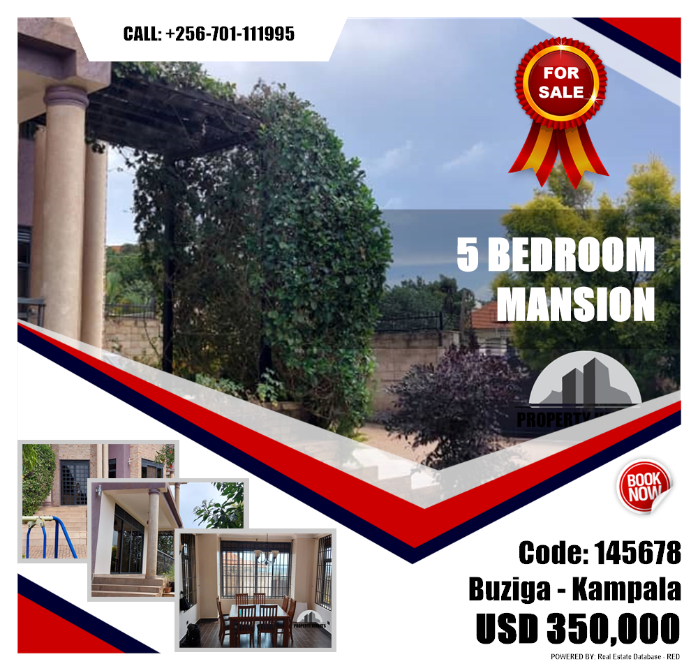 5 bedroom Mansion  for sale in Buziga Kampala Uganda, code: 145678