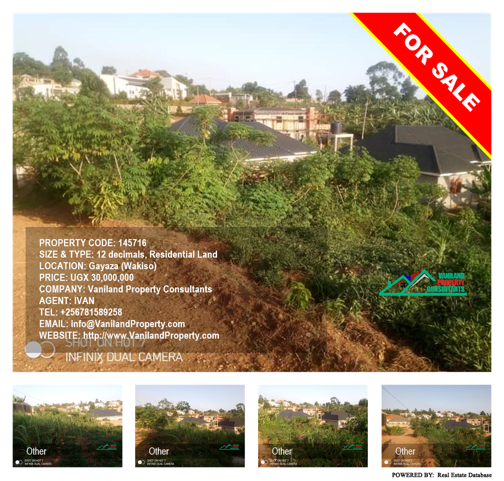 Residential Land  for sale in Gayaza Wakiso Uganda, code: 145716