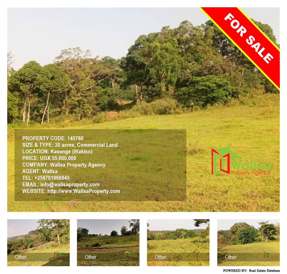 Commercial Land  for sale in Kasenge Wakiso Uganda, code: 145760