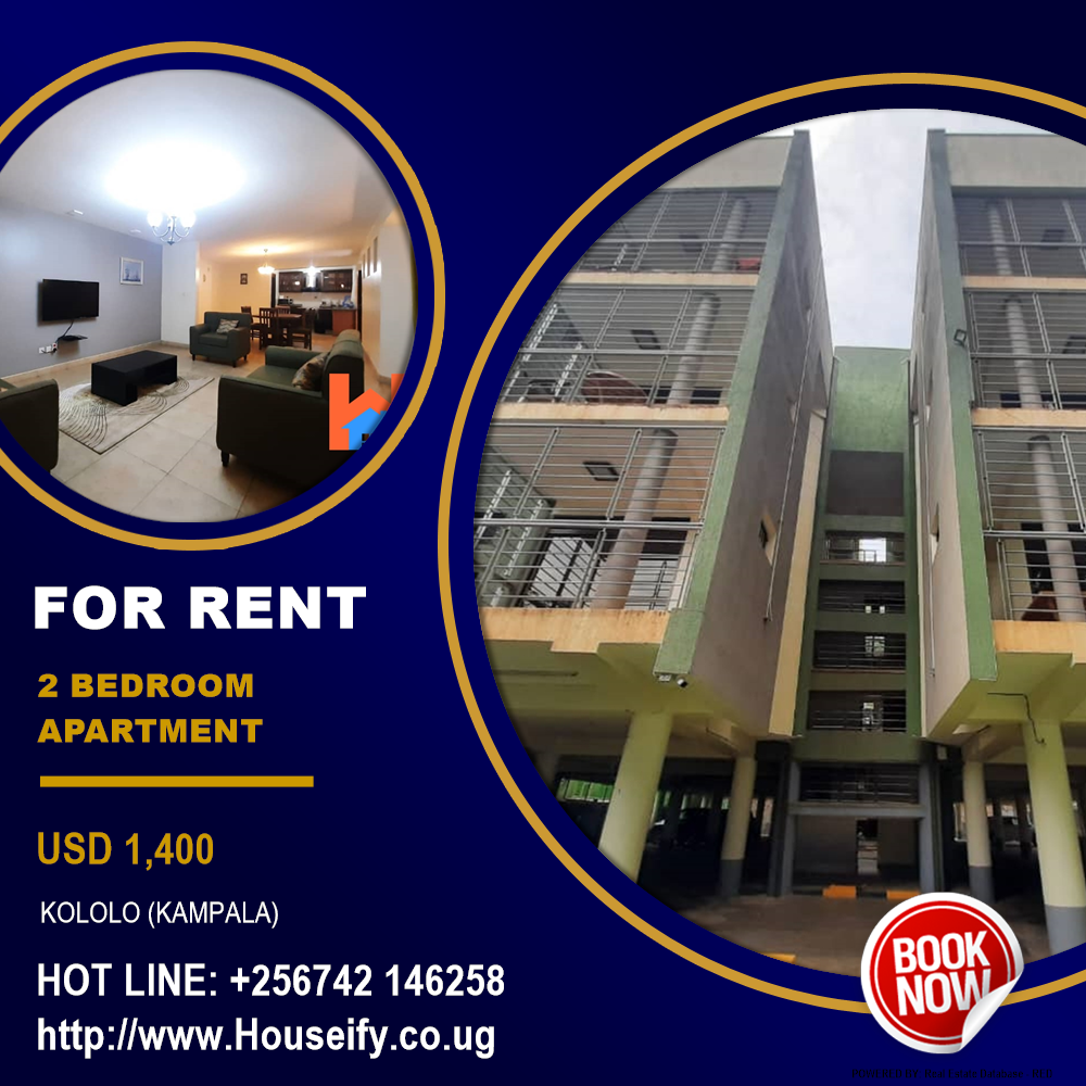 2 bedroom Apartment  for rent in Kololo Kampala Uganda, code: 145763